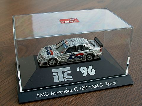 Miniature Exclusiv Cars 1/18 - Mercedes AMG C-Klasse ITC 1996 - Grise - DTM
